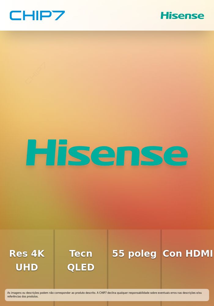 HISENSE Série E7S TV 55INCH QLED UHD 4K 60Hz USB HDMI AV RJ45