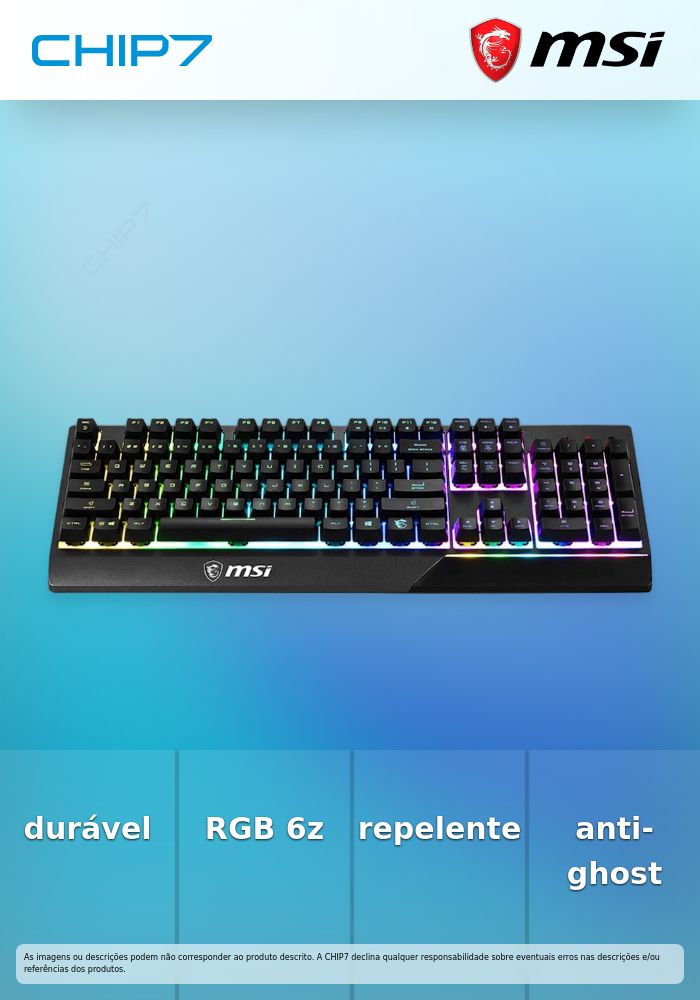 Teclado MSI Vigor GK30 Gaming RGB PT