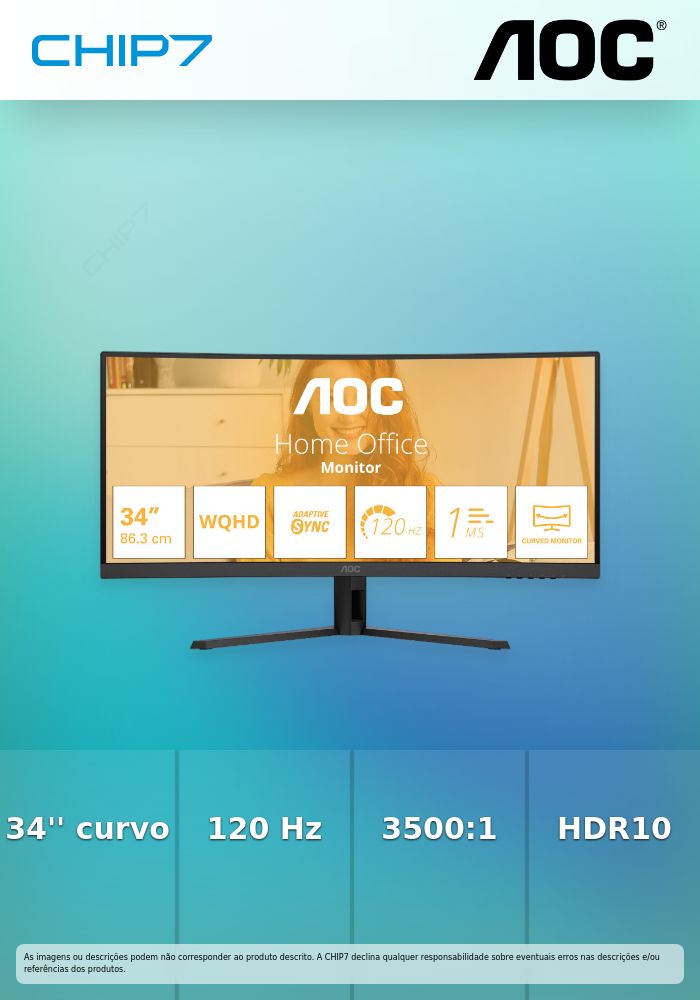 AOC Basic-line CU34B3E - B3 Series - monitor LED - curvo - 34