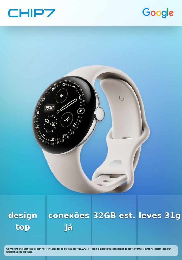 Google Pixel Watch 4 - 41 mm - alumínio prateado polido - relógio inteligente Com banda ativa - fluorelastômero com revestimento tátil - porcelana - tamanho da banda: L - 32 GB - UWB, NFC, Bluetooth, Wi-Fi 6 - 31 g