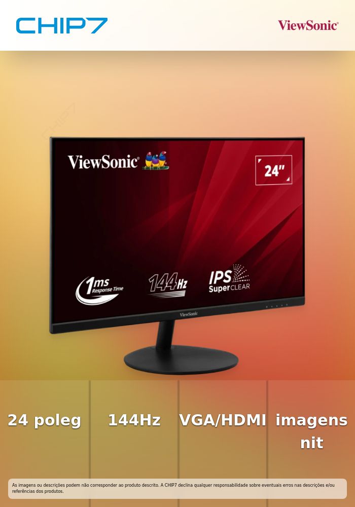 MONITOR 24  IPS VGA HDMI 144HZ