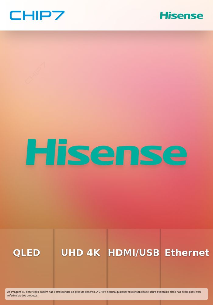 HISENSE Série E7S TV 50INCH QLED UHD 4K 60Hz USB HDMI AV RJ45
