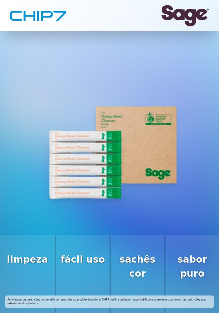 SAGE ORGANIC ESPRESSO CLEANING TABLETS PACK 6