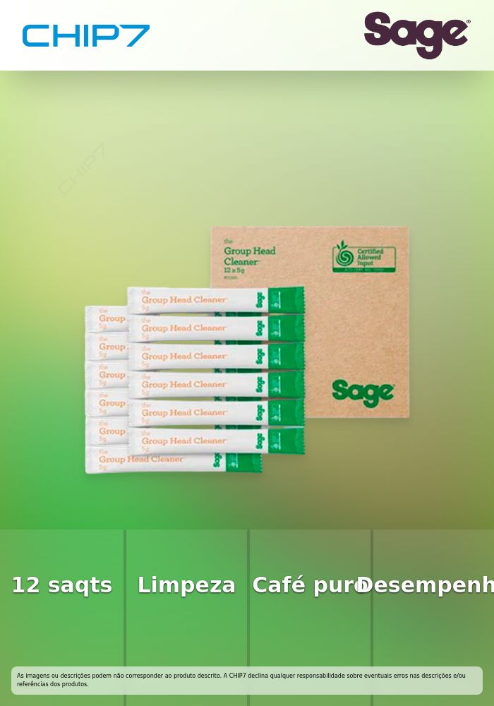 SAGE ORGANIC ESPRESSO CLEANING TABLETS PACK 12