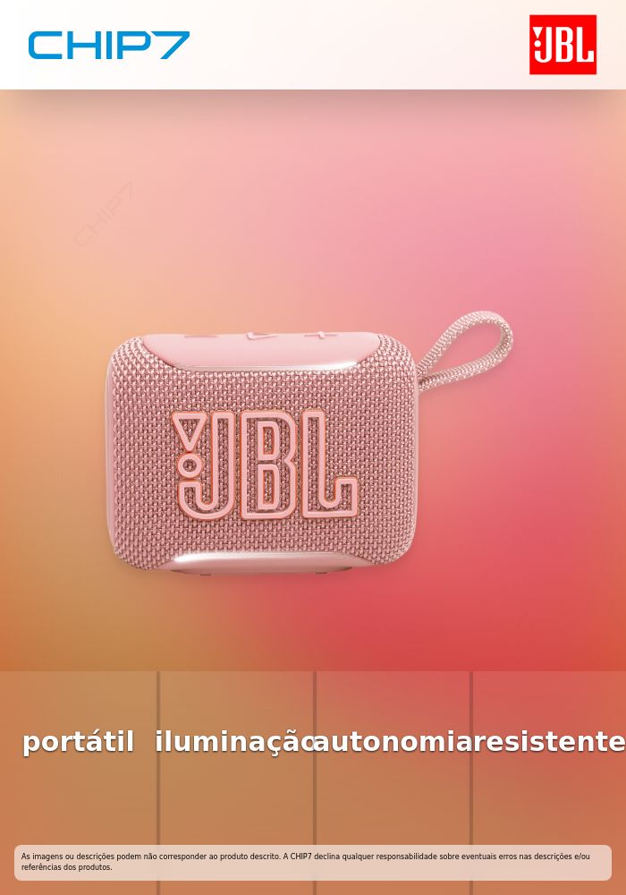 JBL COLUNA BLUETOOTH GO 5 PINK