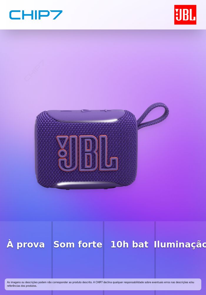 JBL COLUNA BLUETOOTH GO 5 PURPLE