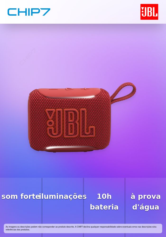 JBL COLUNA BLUETOOTH GO 5 RED