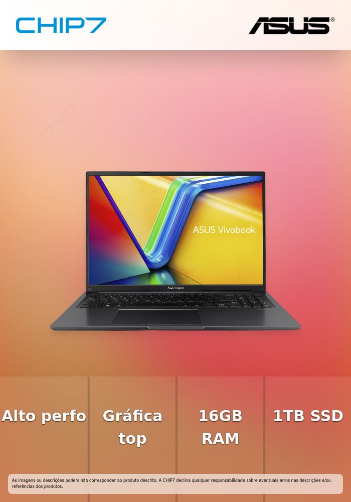 Portátil ASUS - AMD Ryzen 7 170 / AMD Radeon 680M / 16GB DDR5 / 1TB SSD / 15.6