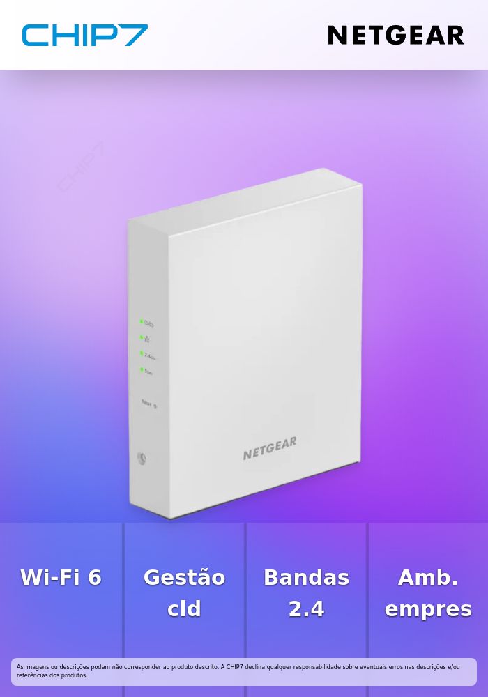 NETGEAR Insight WAX610W - Ponto de acesso sem fios - Wi-Fi 6 - 2.4 GHz, 5 GHz - gerido através da cloud