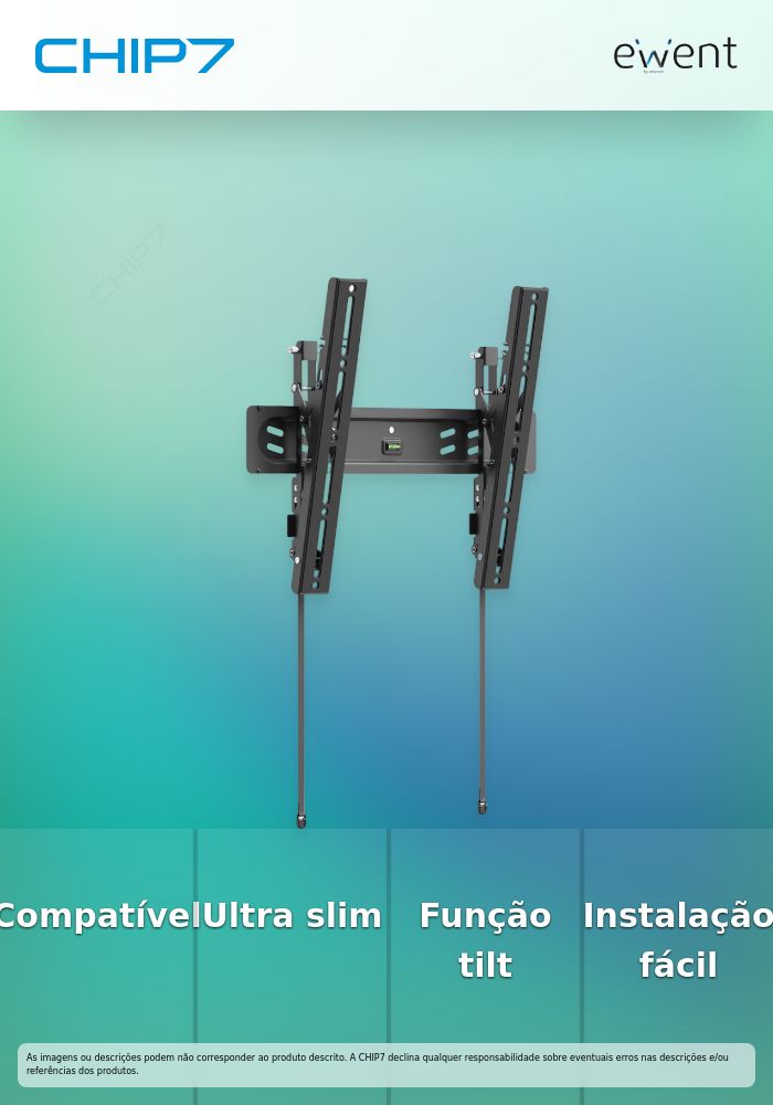 EWENT SUPORTE DE PAREDE ULTRA SLIM TILT 32