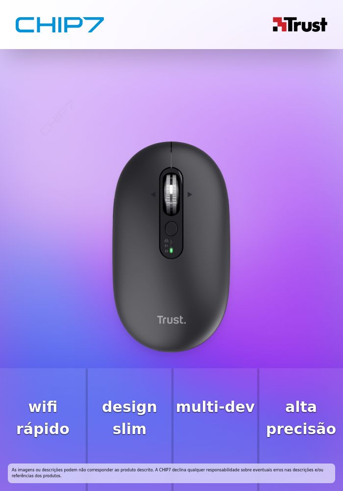 Seron Hyperscroll Slim Wireless Mouse - Black
