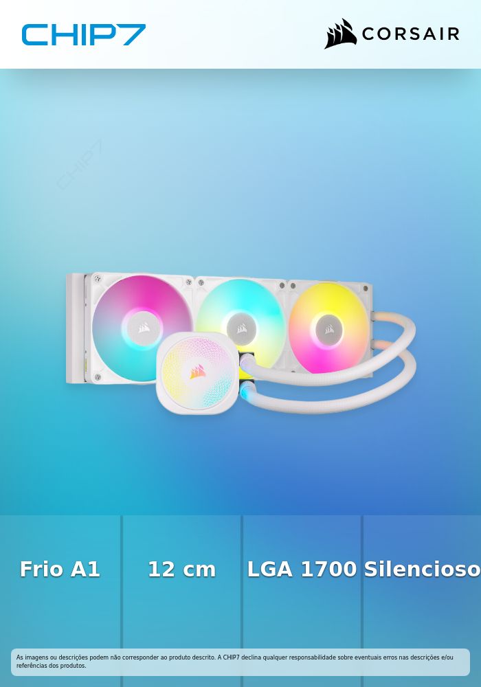Water Cooler CPU Corsair iCUE LINK TITAN 360 RX RGB 360mm Branco