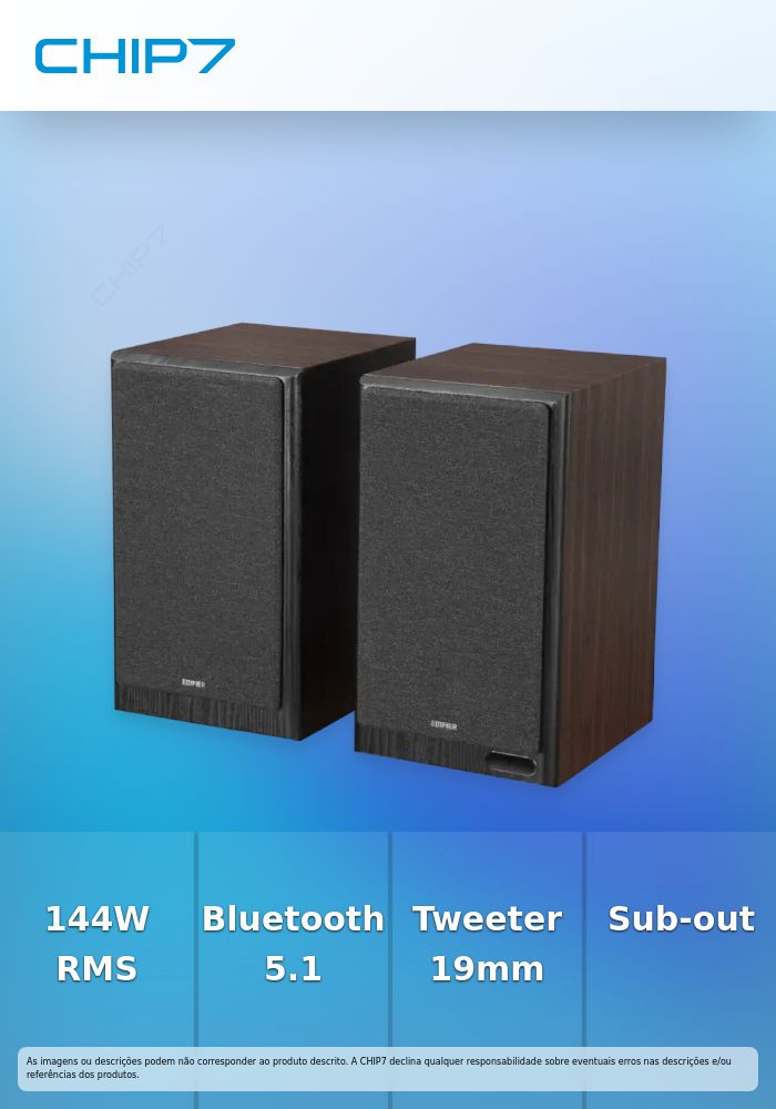 Colunas Edifier R2750DB MKII Hi-Fi Studio 2.0 144W RMS