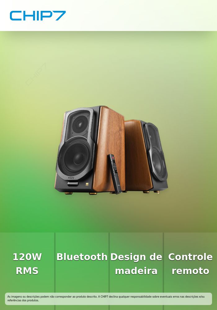 Colunas Edifier S1000 MKII Studio 2.0 120W Bluetooth