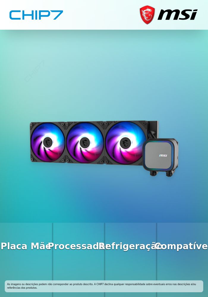 Water Cooler CPU MSI MAG CORELIQUID A13 360mm ARGB Preto