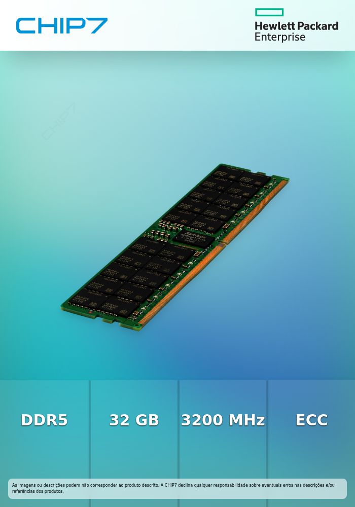HPE SmartMemory - DDR5 - módulo - 32 GB - DIMM 288-pin - 3200 MHz - CL46 - 1.1 V - registado - ECC