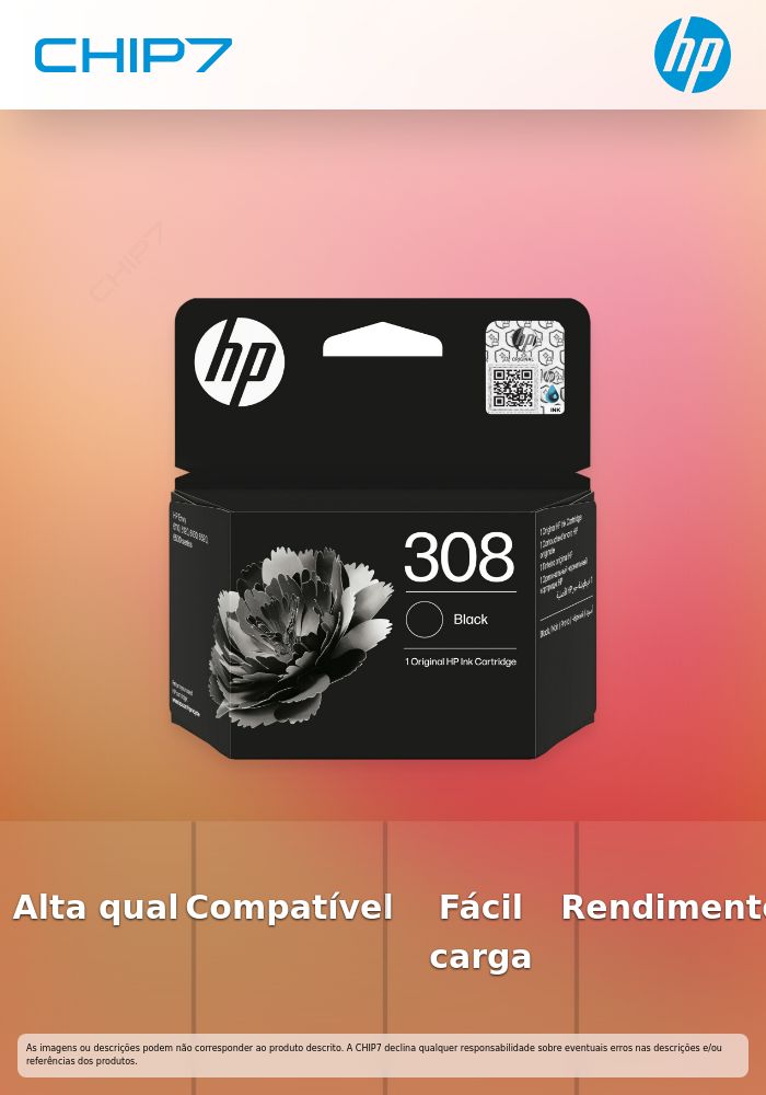 HP 308 Black Original Ink Cartridge