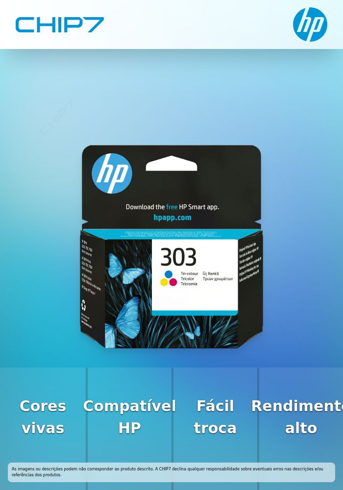 Original HP 303 Tri-colour Ink Cartridge