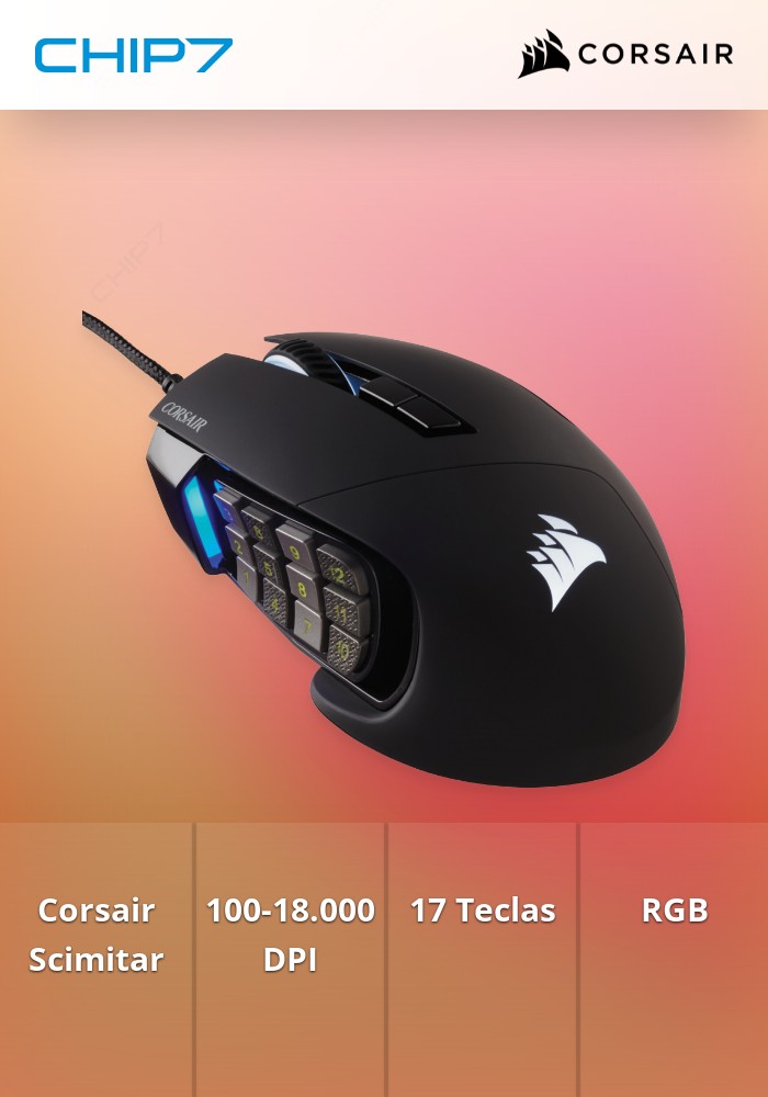 Rato Corsair Scimitar Elite RGB 18000DPI