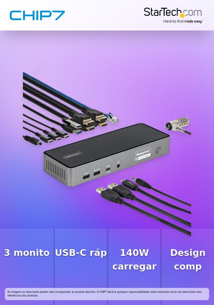 Triple-Monitor USB-C Dock 140W PD