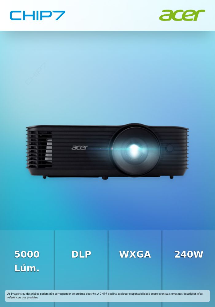 Projetor Acer X139 DLP WXGA 5000 Lumens