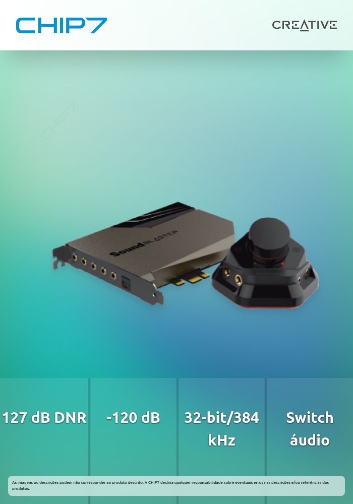 Placa de Som Creative Sound Blaster AE-7 PCIe