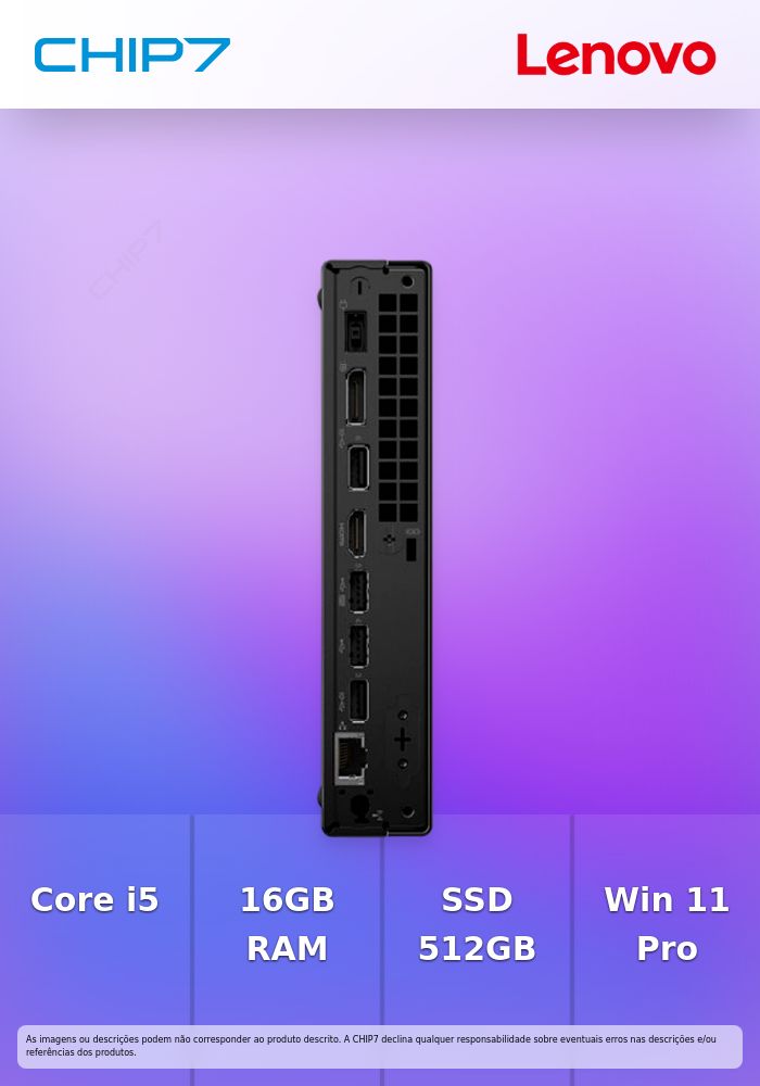 LENOVO ThinkCentre neo 50q Gen 6 Core Ultra 5 226V 16GB 512GB SSD Win11 Pro 3Y