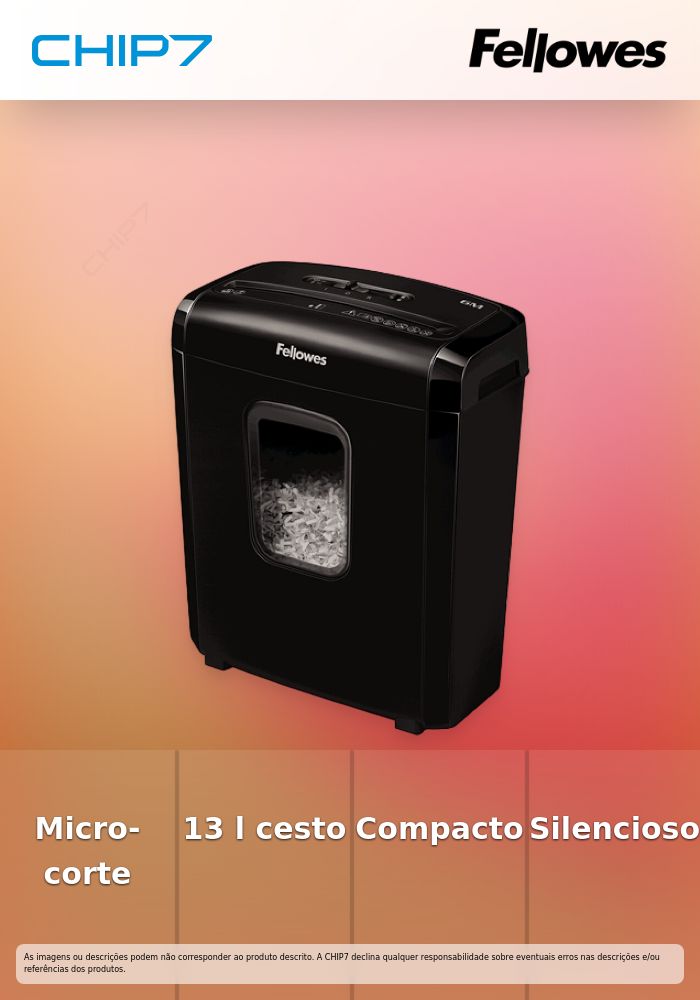 FELLOWES MÁQ. DE DESTRUIR PAPEL 6M Minicorte 4x12mm