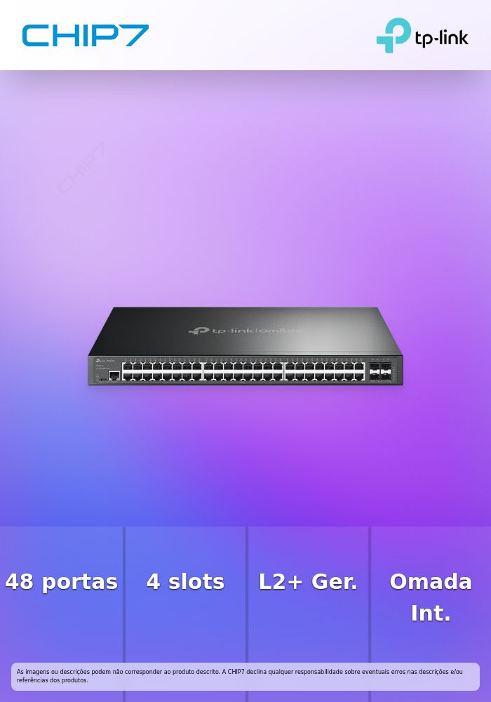 TP-LINK Omada 48-Port Gigabit L2+ Managed Switch with 4 10GE SFP+ Slots
