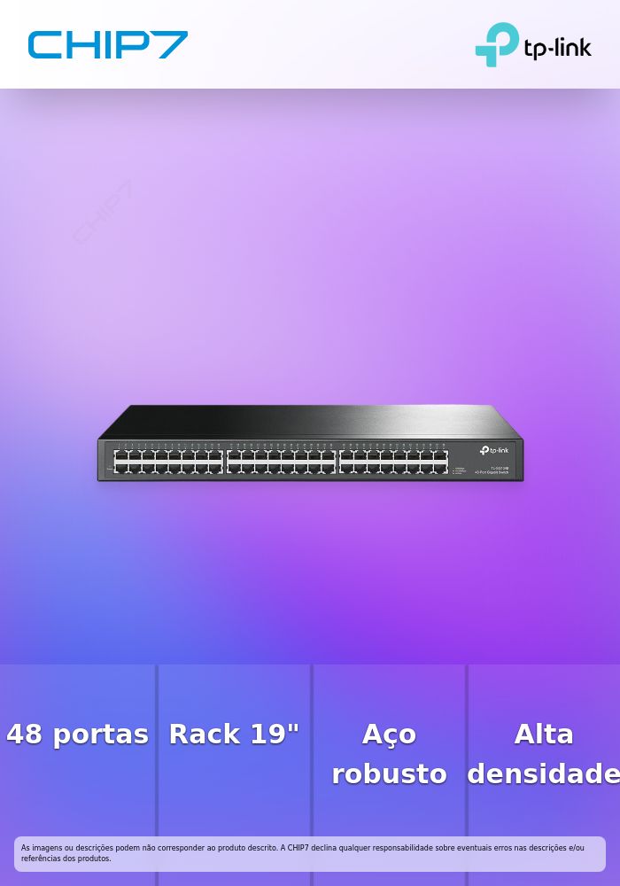 TP-LINK 48-port Gigabit Switch 48 10/100/1000M RJ45 ports 1U 19-inch rack-mountable steel case
