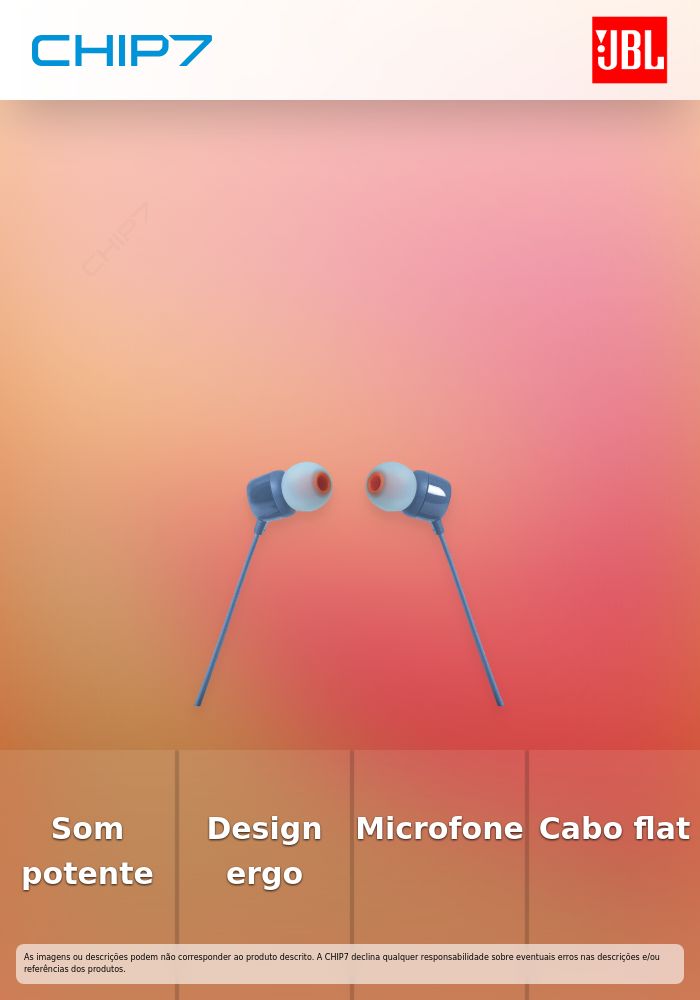 JBL EARPHONES TUNE T110 3.5
