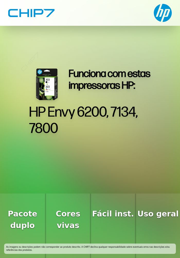 COMBO 2 PACK TINTAS CMYK HP 303