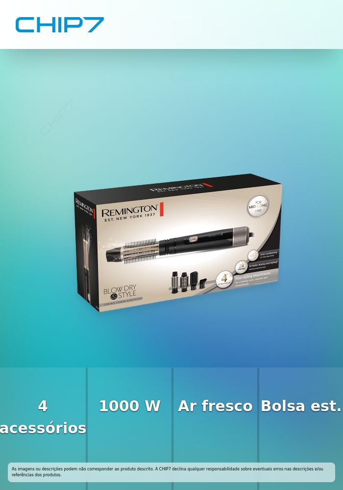 Secador e Modelador Remington E51 1000W Airsty - AS7500