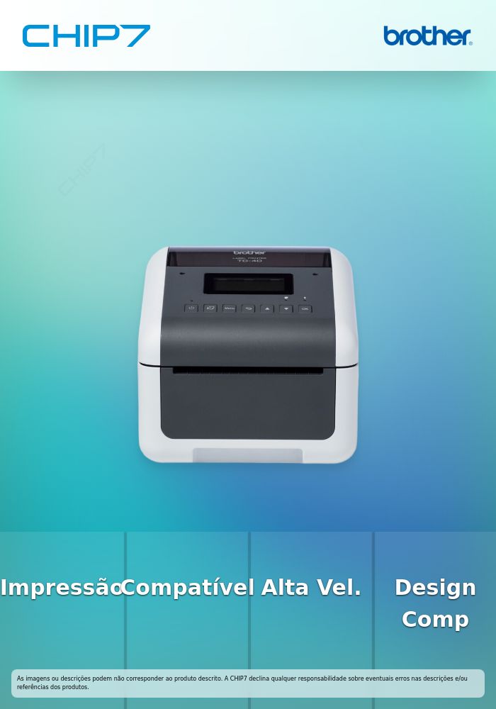 TD4555DNWB - Impressora de Etiquetas e Talões de Escritório - Tecnologia Térmica Direta