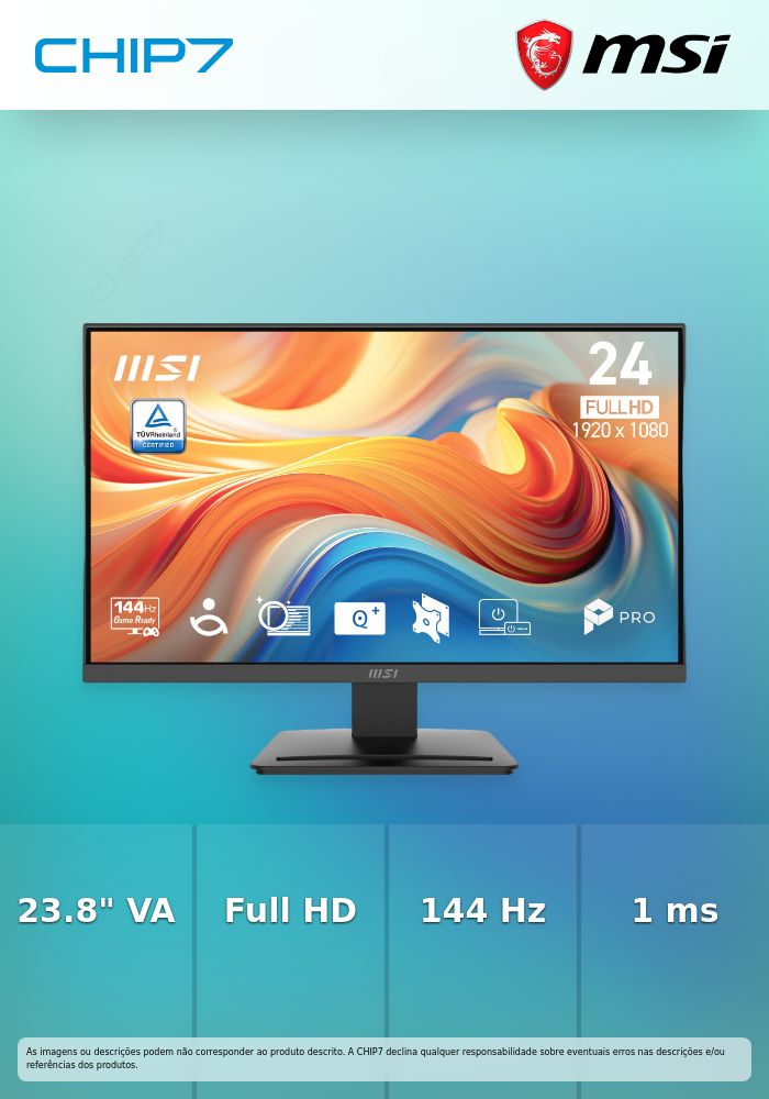 PRO MP241 E14V 23.8” VA 1920 x 1080/144 HZ/1 MS/HDMI/DP
