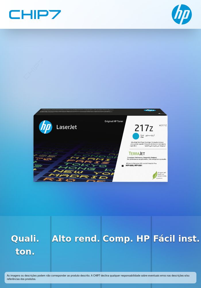 HP 217Z Cyn Original LaserJet Toner Cartridge