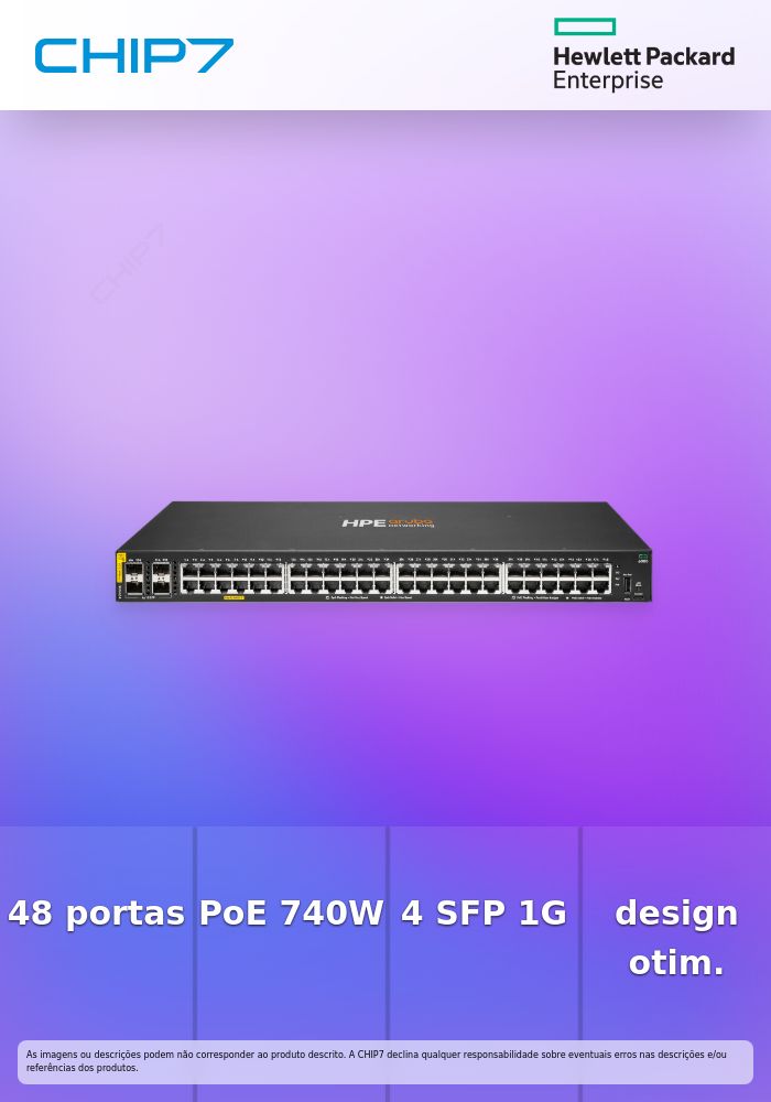 HPE Aruba Networking CX 6000 48p 10M/100M/1G Class4 PoE 4p SFP 1G 740W Switch EU en