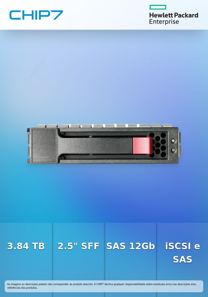 HPE - SSD - Read Intensive - 3.84 TB - intercambiável a quente - 2.5