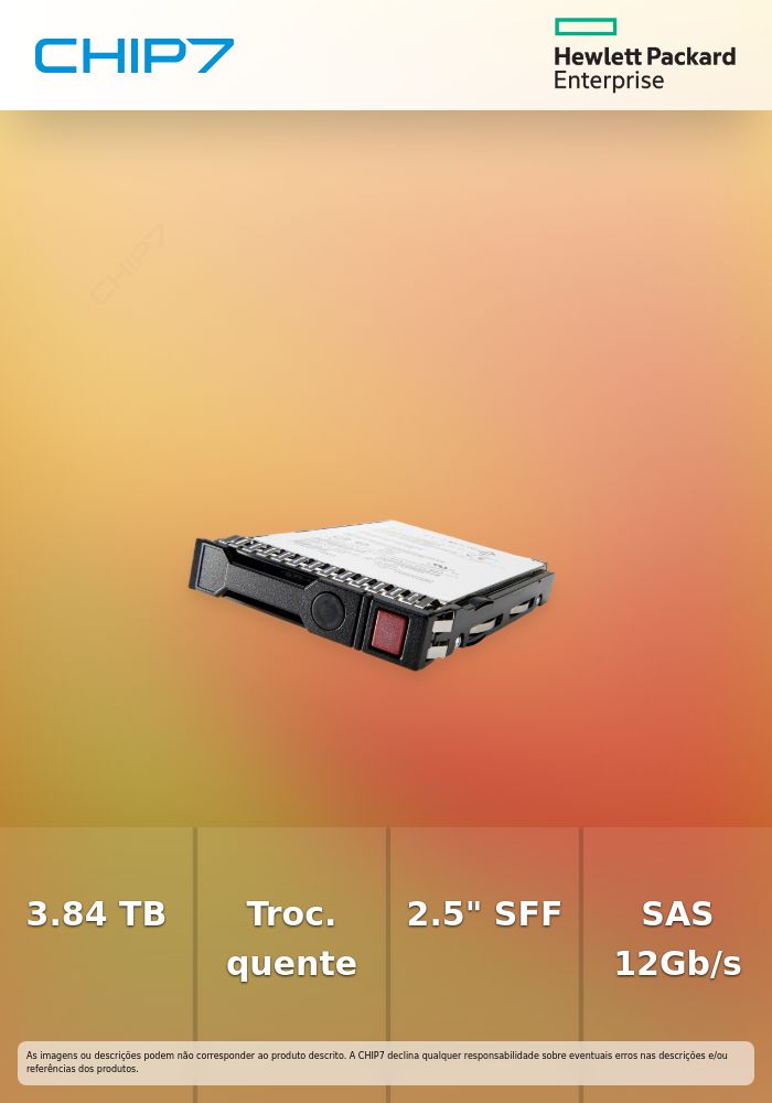 HPE - SSD - Read Intensive - 3.84 TB - intercambiável a quente - 2.5