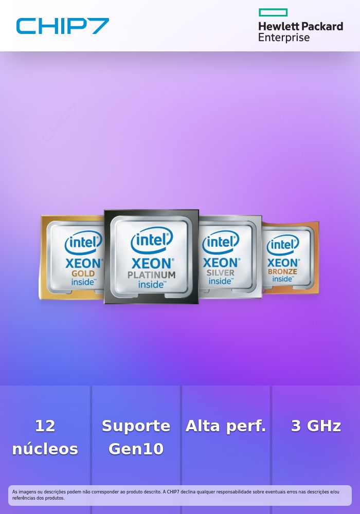 Intel Xeon Gold 5317 - 3 GHz - 12-core - para ProLiant DL360 Gen10, DL380 Gen10, Synergy 480 Gen10