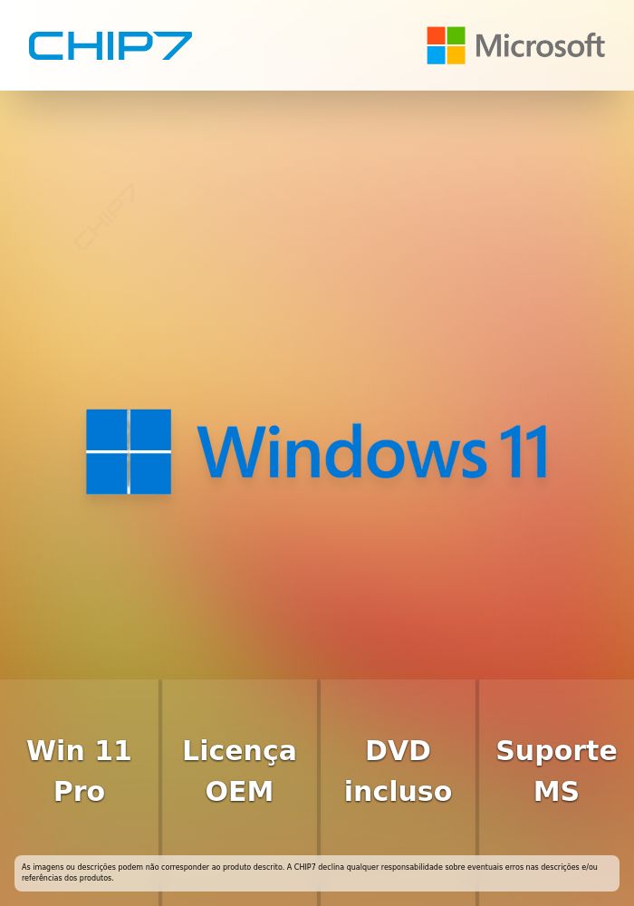 Windows 11 Pro - Licença - 1 licença - OEM - DVD - 64-bit - Espanhol