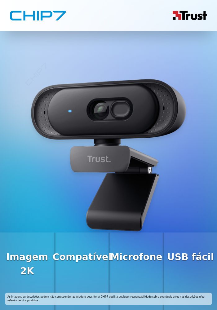 TOMAR 2K QHD Webcam - Black