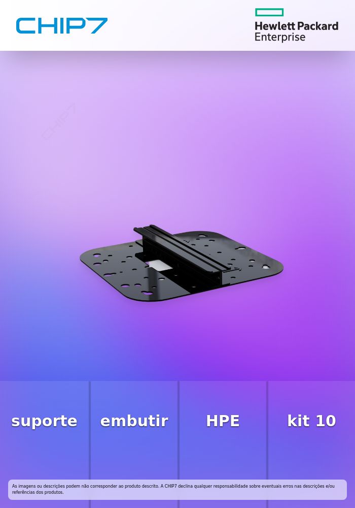 HPE Aruba AP-MNT-MP10-E Campus Type E - Suporte de montagem (pacote de 10) - para HPE Aruba AP-504, AP-505, AP-514, AP-515, AP-534, AP-535, AP-555