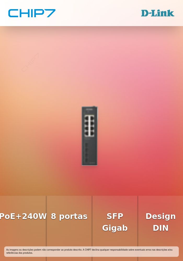 D-Link DIS 210G-12P - Interruptor - industrial - inteligente - 8 x 10/100/1000 (PoE+) + 4 x Gigabit SFP - montável em trilho DIN - PoE+ (240 W)