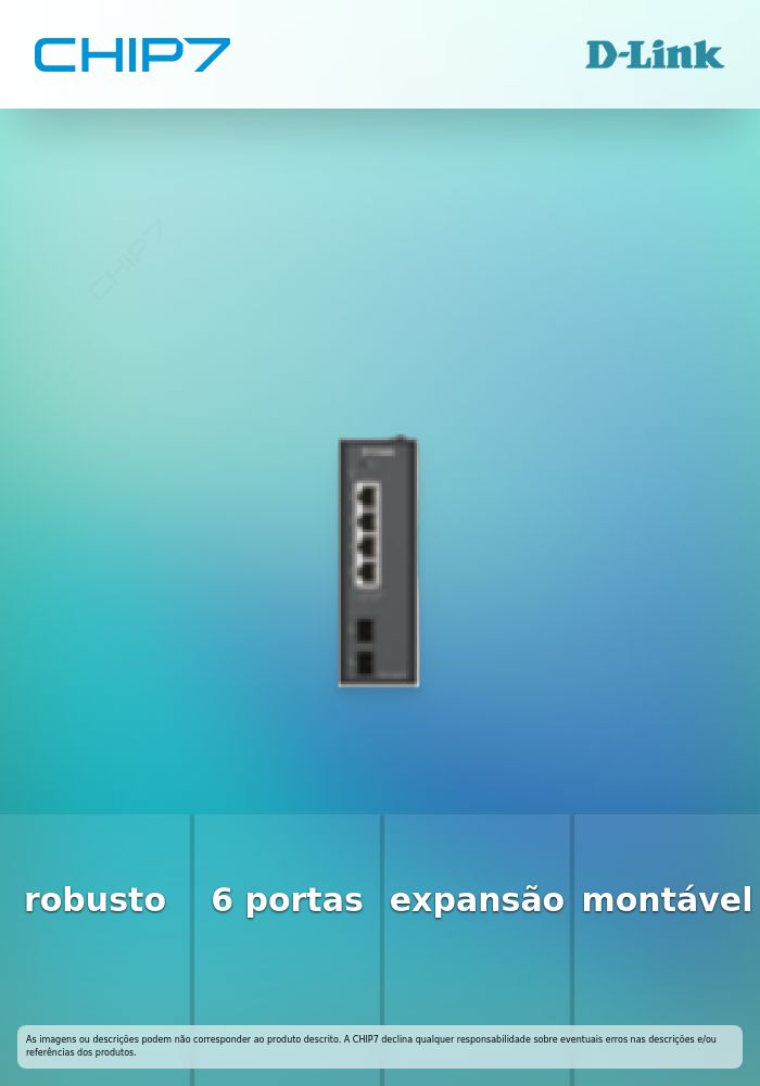 D-Link DIS 210G-06 - Interruptor - industrial - inteligente - 6 x 10/100/1000 + 2 x Gigabit SFP - montável em trilho DIN