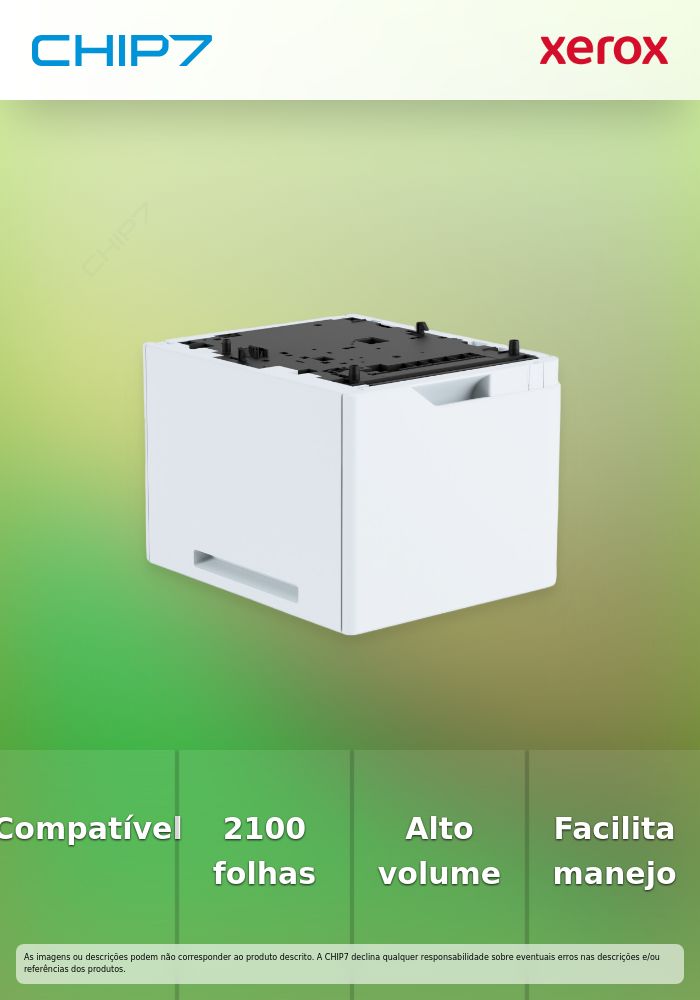 Xerox - Bandeja de mídia - alta capacidade - 2100 folhas - para VersaLink B625/DN, B625/YDN