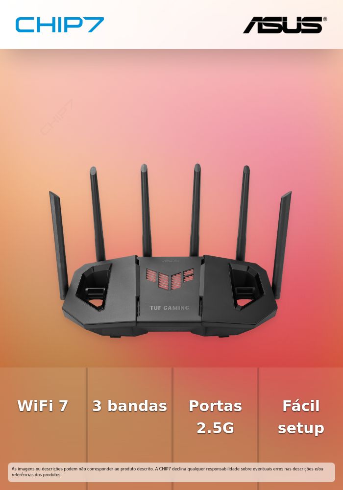 ASUS TUF Gaming BE9400 Expandable Tri-Band WiFi 7 802.11be Gaming Router Quad 2.5G Ports 3-Step Port Forwarding