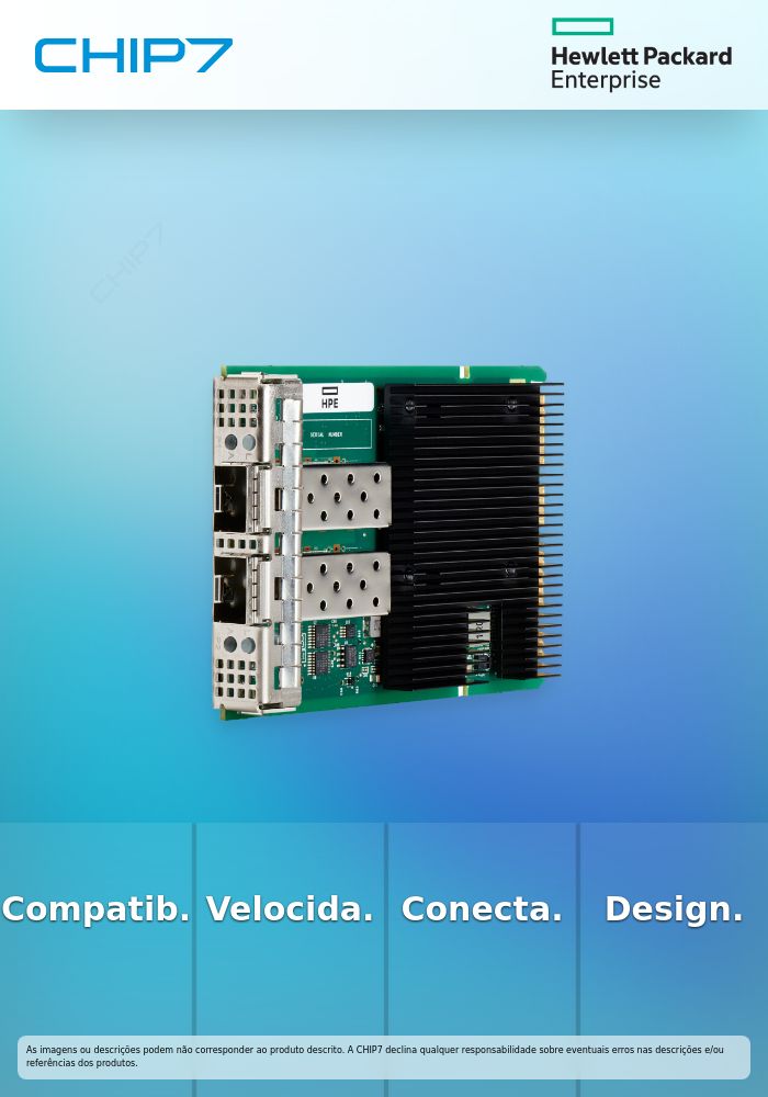 Broadcom BCM57412 - Adaptador de rede - OCP 3.0 - 1Gb Ethernet / 10Gb Ethernet SFP+ x 2 - para ProLiant DL325 Gen10, DL345 Gen10, DL360 Gen10, DX360 Gen10, XL220n Gen10, XL290n Gen10