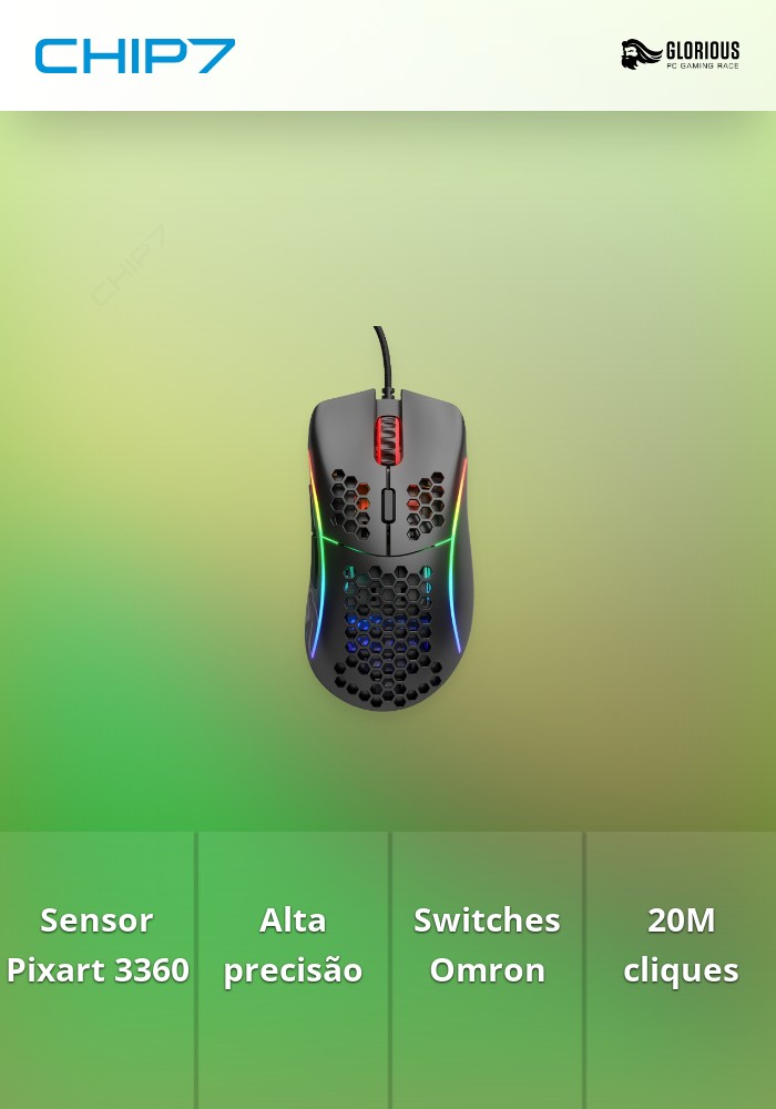 Rato Gaming Glorious Model D Preto