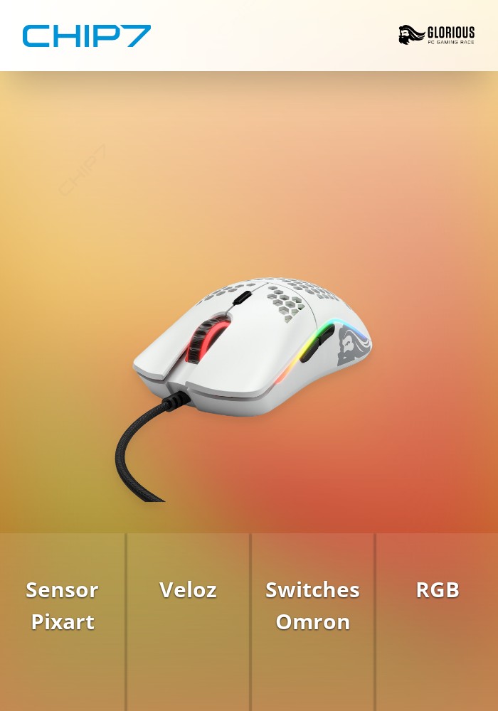 Rato Gaming Glorious Model O Branco